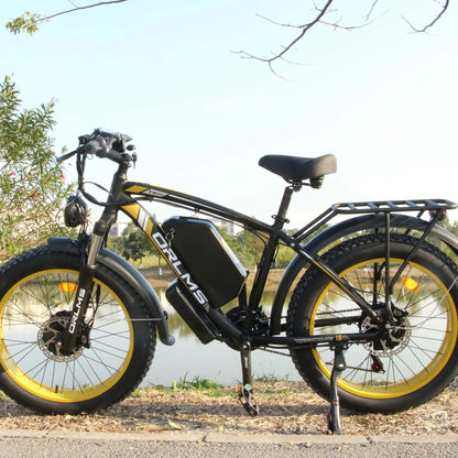 ORLMS TS60 Adult Electric Bicycle 1000W*2 Motor Men's E-bike  60V25AH Battery E-bike 26" Fat Tire Men's E-Mountain ebike