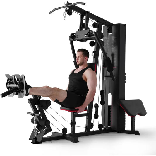Home Workout Station Multifunctional Home Gym Equipment, Exercise Equipment for Full Body Strength Training