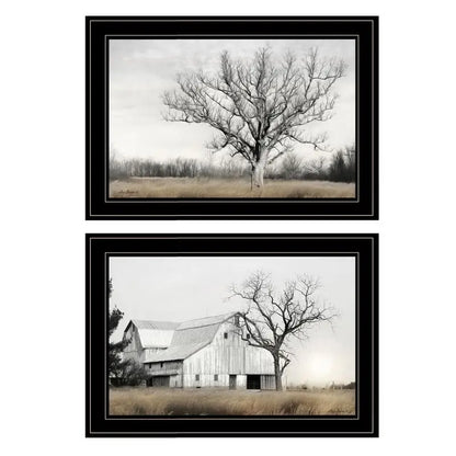 Ohio Fields I Framed Wall Art Print, Modern Home Decor for Living Room, Bedroom & Farmhouse Decoration by Lori Deiter