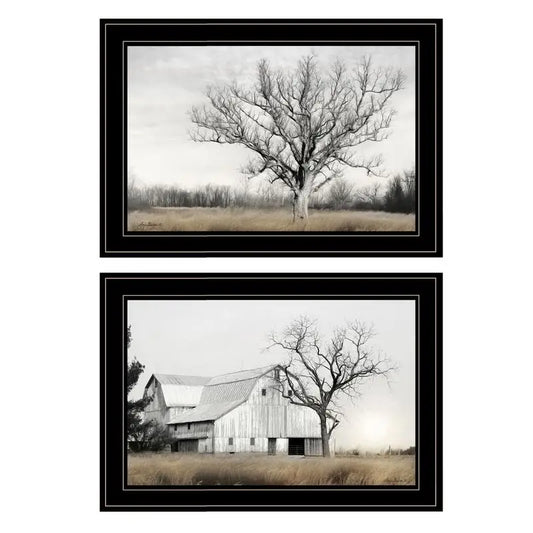 Ohio Fields I Framed Wall Art Print, Modern Home Decor for Living Room, Bedroom & Farmhouse Decoration by Lori Deiter