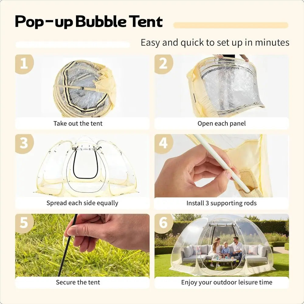 4-6 Person Bubble Igloo Tent for Outdoor Cold Weather