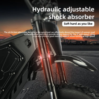 Electric Mountain Bike for Adults, 3000W E-bike , 45 MPH & 60 Miles Range, 60V 25AH Removable Battery Dual Shock Absorber E Bike