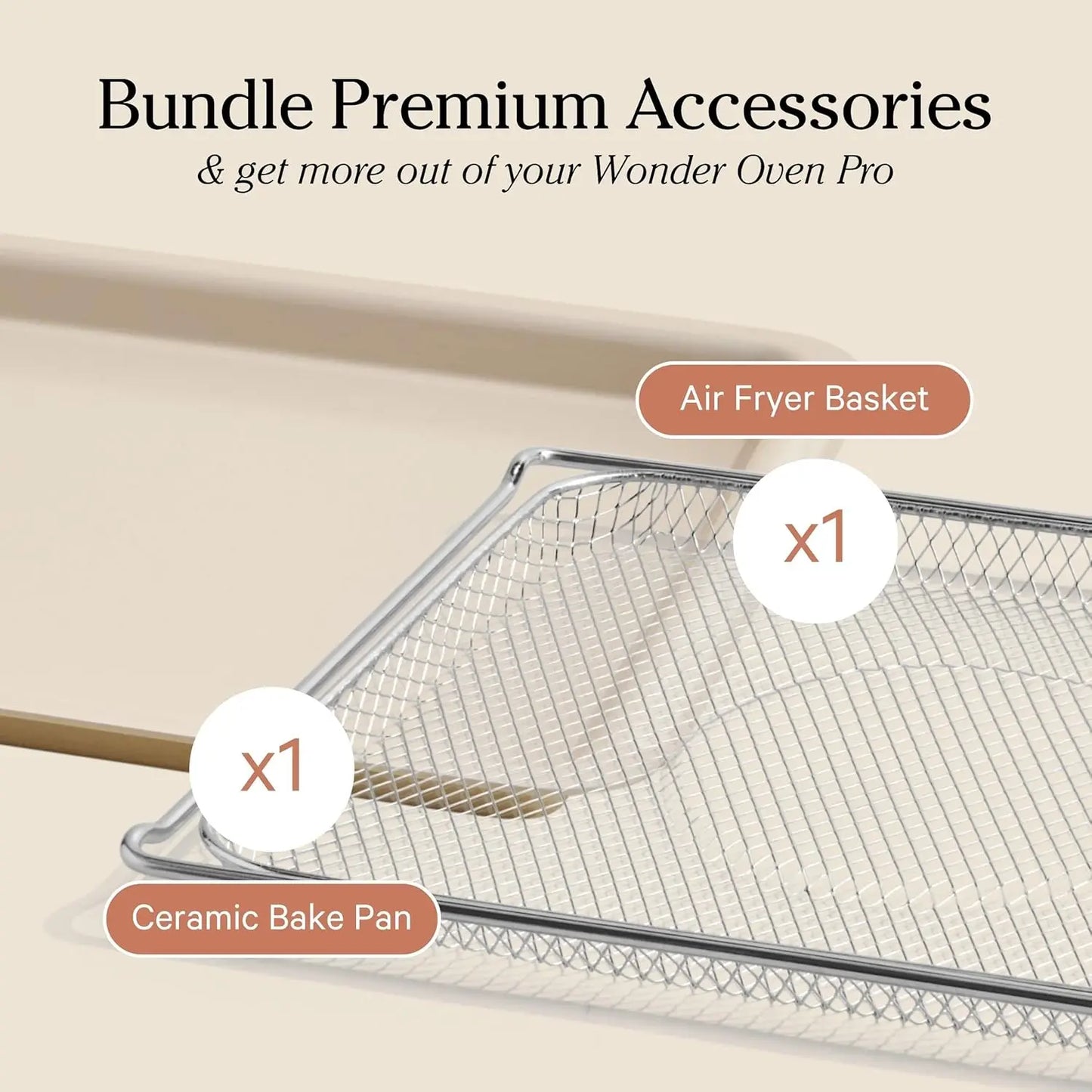 6-in-1 Air Fryer Toaster Oven with Steam Infusion, Non-toxic PFAS-Free Countertop Combo with Bake Pan & Basket