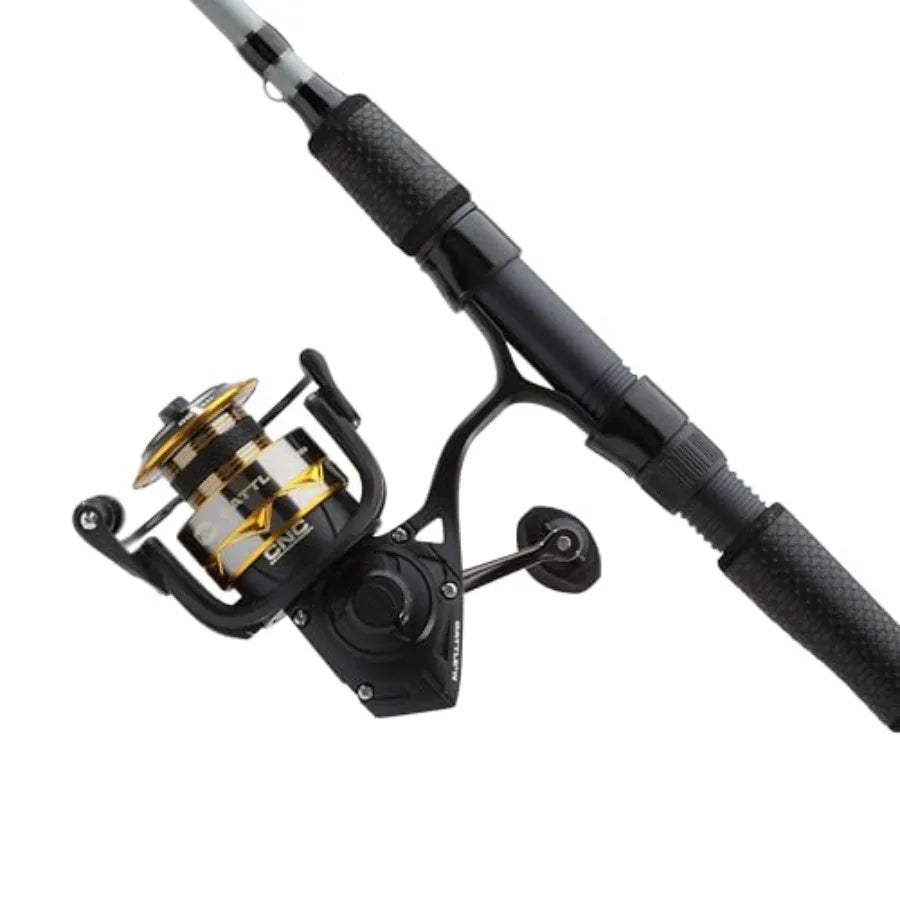HighPerformance Battle IV Spinning Reel and Fishing Rod Combo for Saltwater and Freshwater Angling with Enhanced Casting Distan