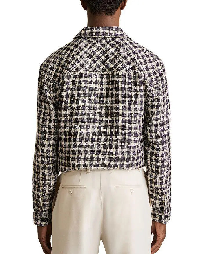 REISS | Regular Fit Textured Check Shirt