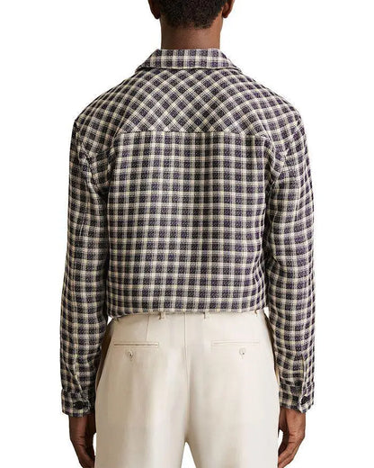 REISS | Regular Fit Textured Check Shirt