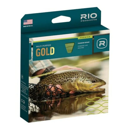 Rio Premier Gold Fly Line for Sizes 2-22 All-Around Fishing Line with Ultra-Slick Performance in Gold
