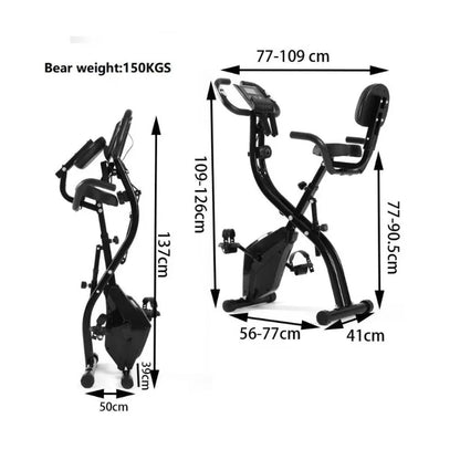 Custom Exercise Bikes - Indoor Fitness Mini Folding Magnetic Upright Spinning for Home & Compact Spaces