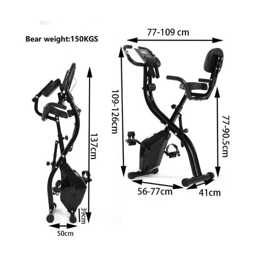 Custom Exercise Bikes - Indoor Fitness Mini Folding Magnetic Upright Spinning for Home & Compact Spaces