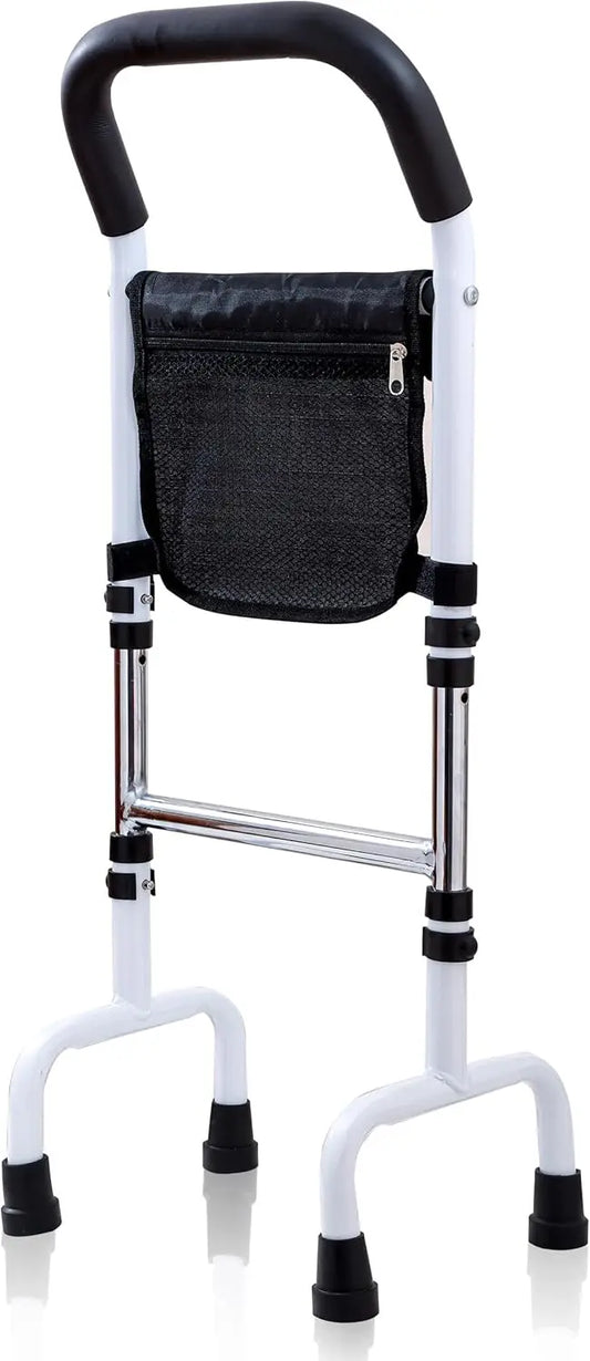 Adjustable Height Walking Cane with Anti-Slip Design, Supports Up to 300lb for Elderly and Mobility Aid