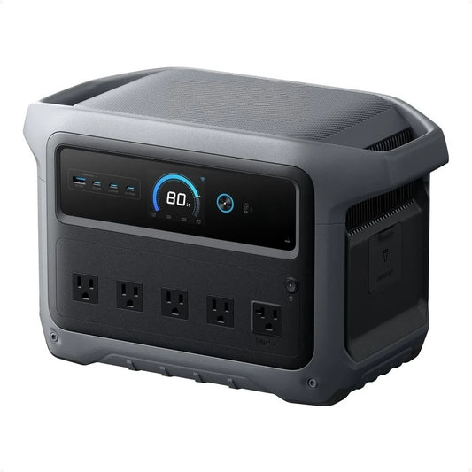 2000W Portable Solar Generator, 1024Wh LiFePO4, 49 Min Full Charge, Home & Camping Power Solution Customized