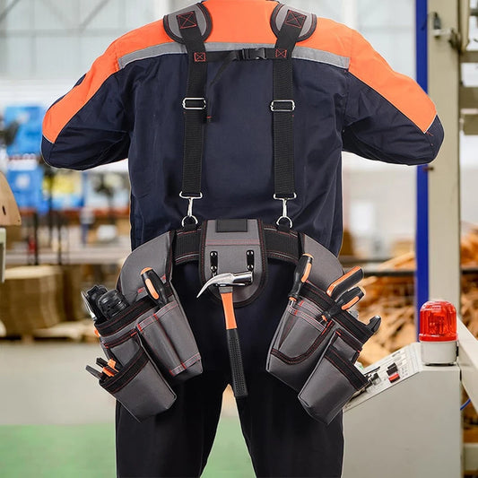 Universal Multi-Functional Combined Tool Bag with Strap Belt for Gardening and Electrician Tools Suitable for All Tool Sizes