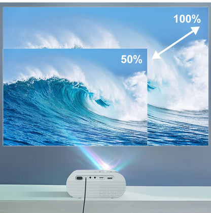 WZATCO DP02W Mini Portable LED Projectors 5G Wifi Bluetooth Mirror Screen Support Full HD 1080P Display Home Theater Beamer