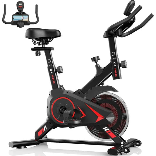 Exercise Bike, 350 LB Capacity Adjustable Stationary Bike for Home Gym