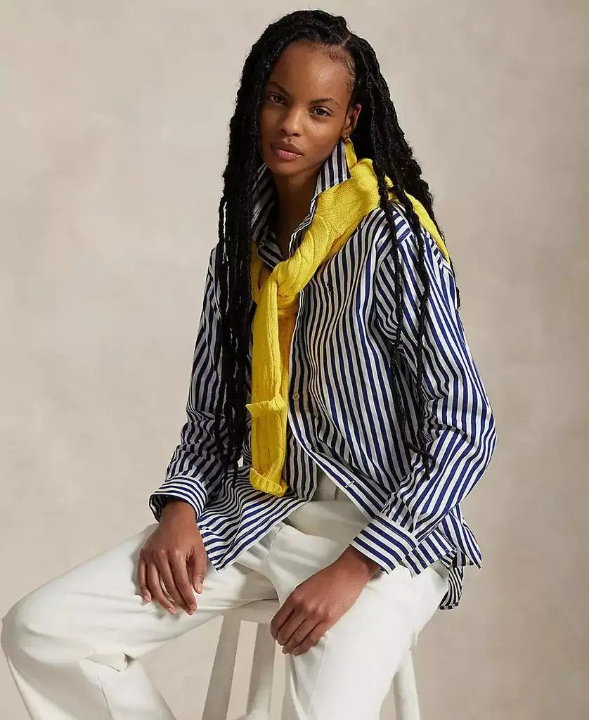 Polo Ralph Lauren | Women's Relaxed-Fit Striped Cotton Shirt