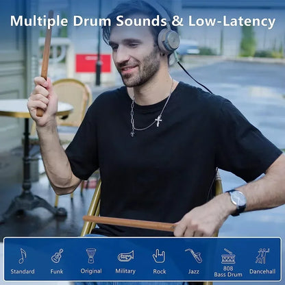 AeroBand PocketDrum 2 Max Drumsticks Electronic Drums Set Musical Instrument  Professional Air Drum Kit Pedals 8 Sounds