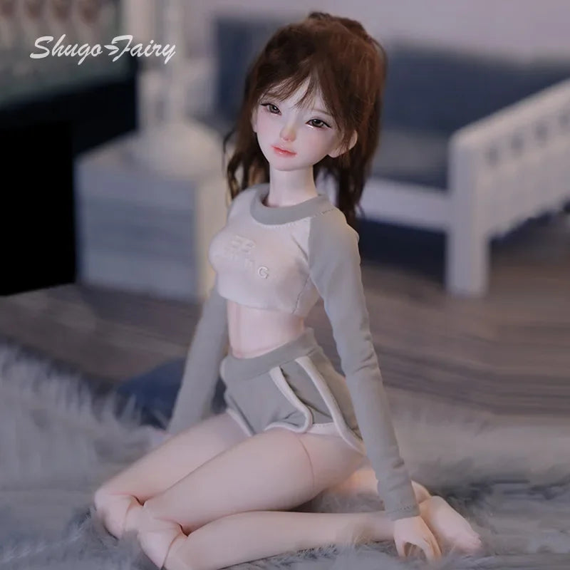 Xana BJD Doll 1/4 Barly Fitness Sport Blyth Doll Joint Body BJD Toy DIY Anime Fashion Doll Eyes Girl Dress Up Birthday Gift