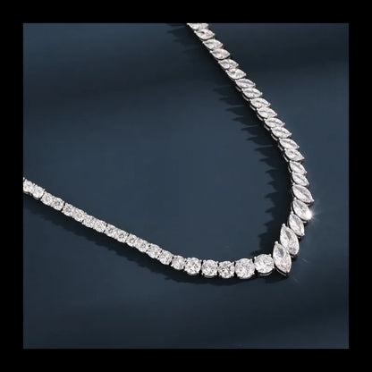 AliExpress new personalized S925 silver necklace simple necklace female niche design sense