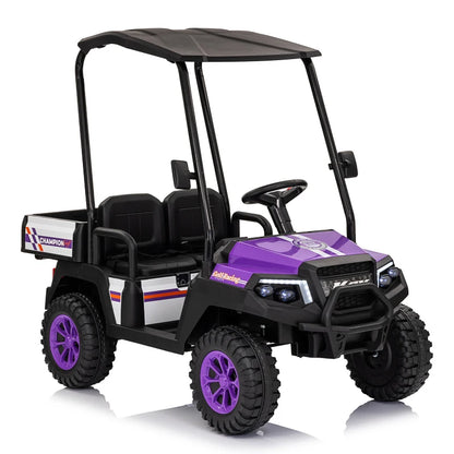 Comfortable Control Delivers Dual Ensures Kids Power Remote Ride Seat 24V XL Kids Electric Ride on Truck w/RC - Spacious 20in Wi
