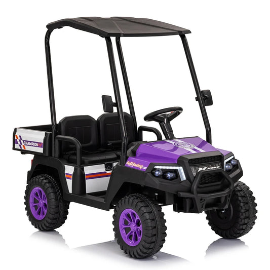 Comfortable Control Delivers Dual Ensures Kids Power Remote Ride Seat 24V XL Kids Electric Ride on Truck w/RC - Spacious 20in Wi