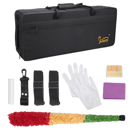 Black Color Brass Material Alto Saxophone E-Flat Alto SAX Eb with 11reeds, case,carekit,  for Students and Beginners