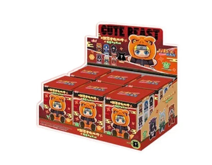 Original BANDAI Eaki Naruto Uzumaki Naruto Blind Box Shippuden Beast Party Series Plush Doll Anime Characters Are Cute Toys Gift