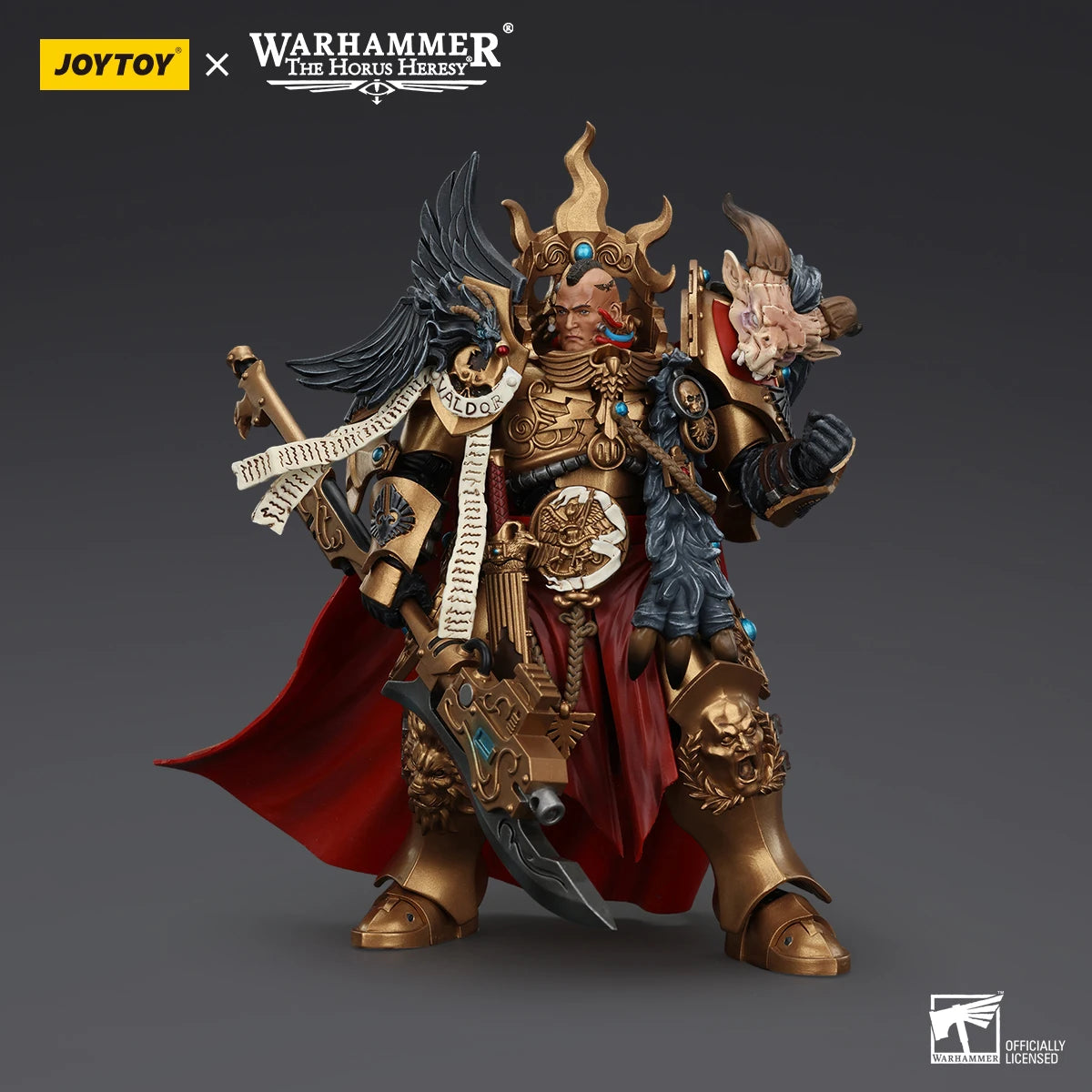 JOYTOY Warhammer The Horus Heresy Legio Custodes Constantin Valdor, Captain-General of the Legio Custodes Collection Adults Gift