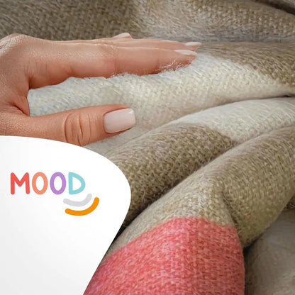 Wool Throw Blanket | Warm, Ultra-Soft, Breathable, Non-Itchy Blanket-Throw | Hypoallergenic and Beautiful Fabric (Brick Red)