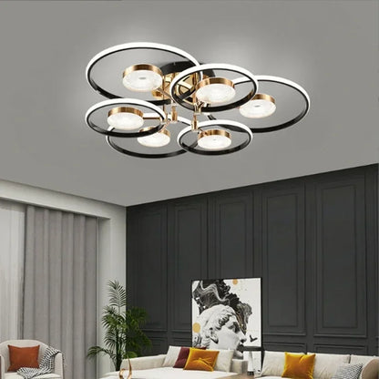 Modern Minimalist Living Room Dining Room Ceiling Light Creative Layering LED Bedroom Interior Decoration Light
