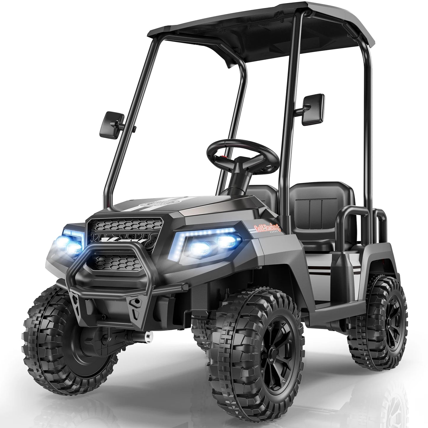 LIGIANT 24V 4-Seater Ride On Golf Cart for Big Kids, 4WD, 264 Lbs Load, Remote, Music, Suspension, Christmas Gift for Kids