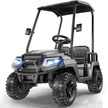 LIGIANT 24V 4-Seater Ride On Golf Cart for Big Kids, 4WD, 264 Lbs Load, Remote, Music, Suspension, Christmas Gift for Kids
