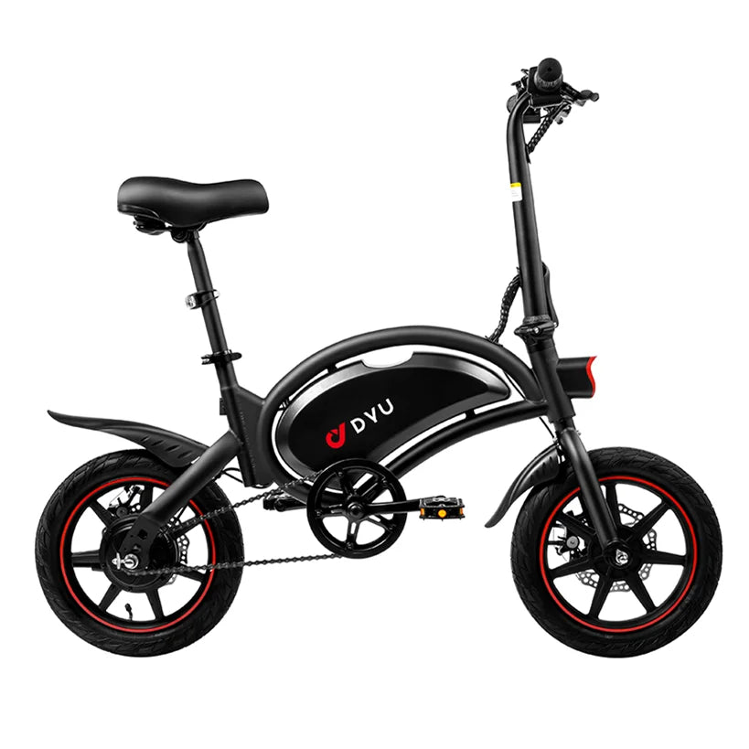 DYU D3F Adult ebike 250W City Ebike 36V10AH Battery Electric Bike 14 Inch Tire Folding E-bike
