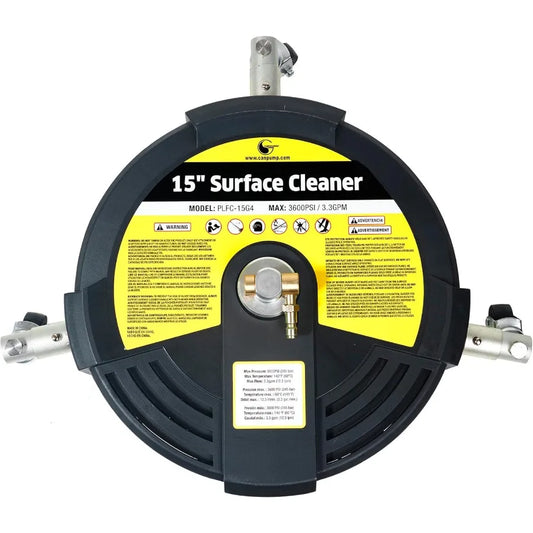 15-in Plastic Power Washer Surface Cleaner 3600 psi with Wheels for Outdoor Cleaning Red Durable Lightweight Design