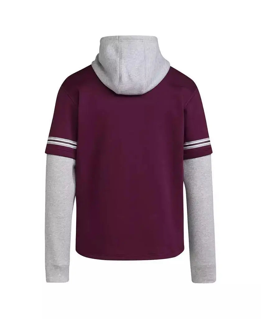 adidas | Men's Maroon Mississippi State Bulldogs Pullover Baseball Jersey Hoodie