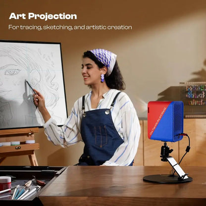 P1 Art Projector with Exclusive Drawing App for Artists, Portable Auto Focus amp Keystone LED Projector for Drawing and Tracing,