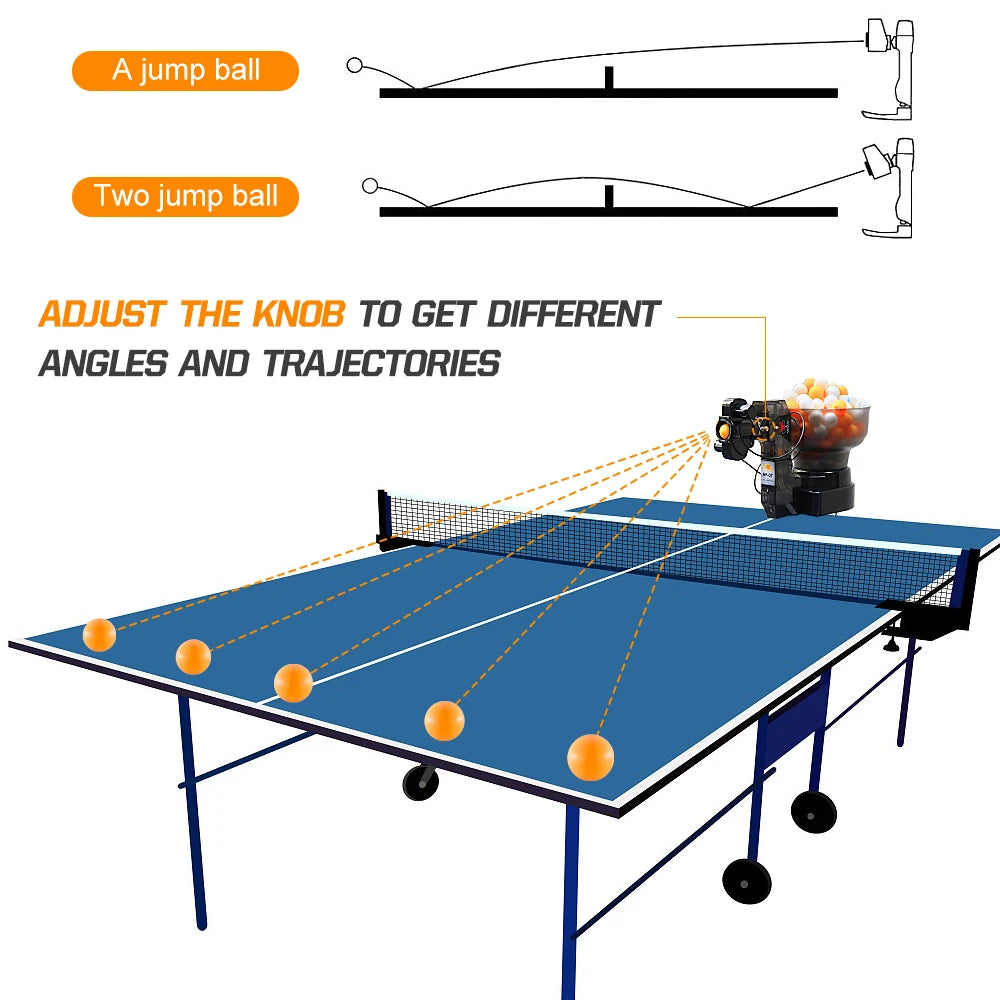 Table Tennis Robot Table Tennis Ball Machine 40mm Automatic Table Tennis Machine for Training Table Tennis Training Machine