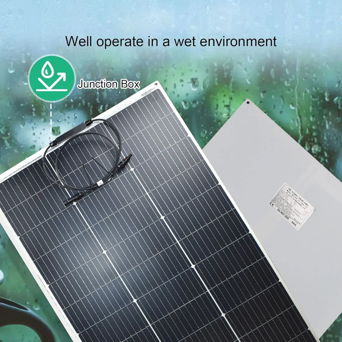 2PCS 125W Flexible Solar Panel 12V Battery Solar Panel, Suitable for Camping RV, Yacht, Outdoor Portable Monocrystalline Solar Panel,