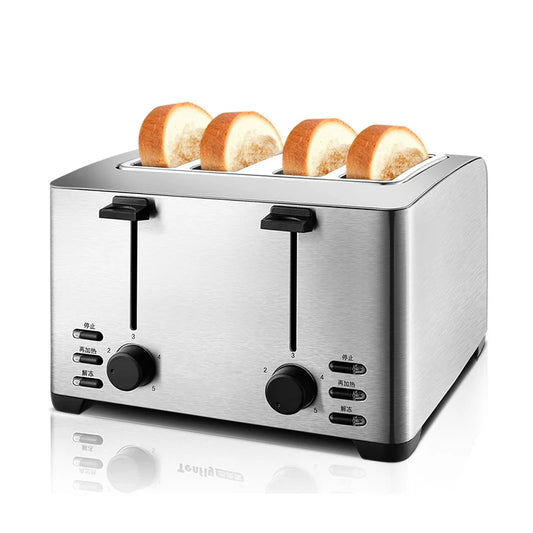 Toaster 4-slice Breakfast Toaster Fully Automatic Home Use Toast Bread Roaster Breakfast Machine