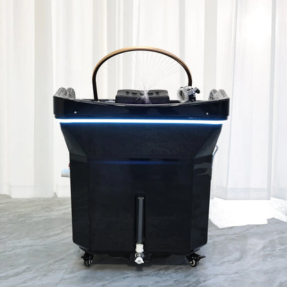 Head SPA Shampoo Basin with 60L Water Storage Tank, Water Heating, No Need to Connect Water Pipe, Water Cycle Hydrotherapy