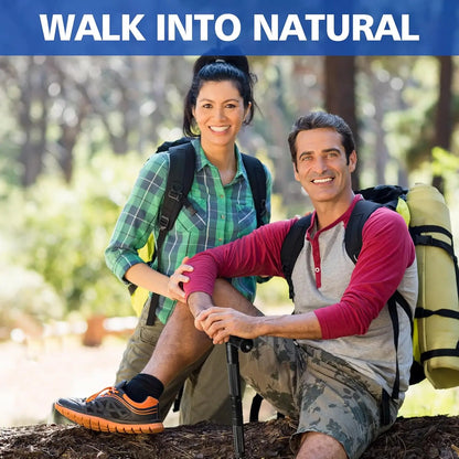 G2 Tactical Stick Hiking Walking Staff - Trekking Poles Outdoor Adjustable Hiking Stick for Camping Hiking 5 Tubes Gray