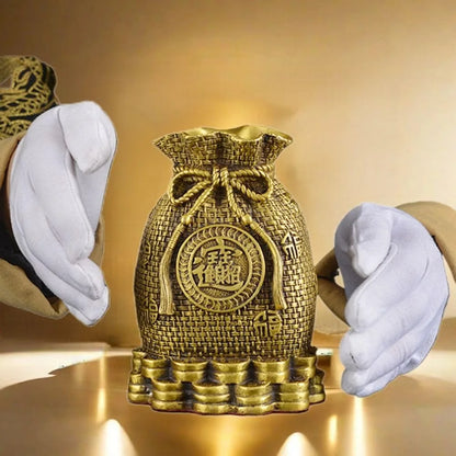 Copper Fortune Piggy Bank - A Practical Gift for Celebrations, Ideal for Storing Coins and Enhancing Home or Office Decor with W