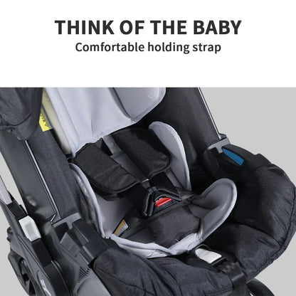 Baby stroller, lightweight and foldable, two-way push, Portable tourist vehicle, Suitable for autumn and winter travel