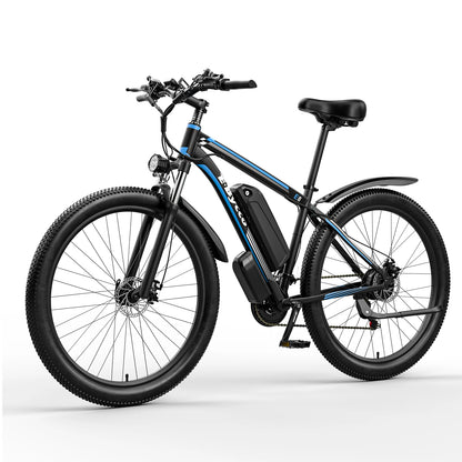 29 Inch Adult Commuter Electric Bike,750W Peak 1000W Motor 48V 17.5AH Removable Battery ,top speed of 34MPH 21-Speed E-Bike