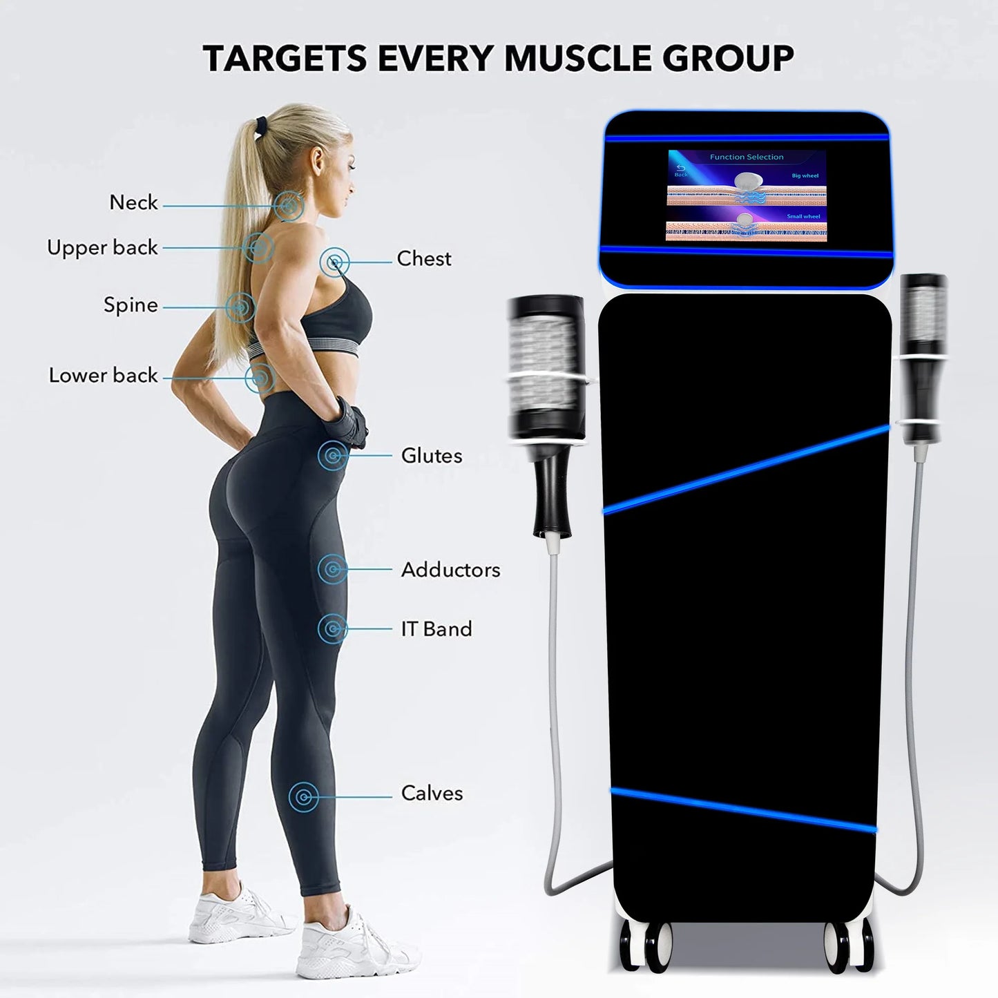 2 IN 1 NEW Muscle Relaxation Fat Removal Cellulite 5D Massage Roller Electromagnetic Muscle Building Training for Salon