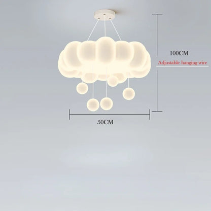 Modern Creative Circular Cloud Acrylic LED Ceiling Lamp Living Room Restaurant Bedroom Children Room Chandelier Home Decor Light