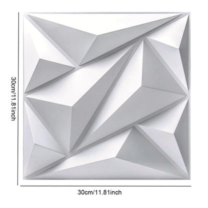 50/100Pcs Wall Decoration Stickers 30x30cm 3D Wall Paper Self-Adhesive Tile 3D Wall Sticker for Living Room Lobby Bedroom Office