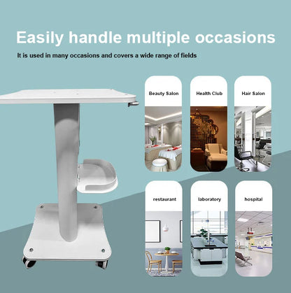 Beauty Hair Instrument Tray Cart Aluminum SPA Rolling Salon Trolley Roller Salon Trolley Beauty Tool