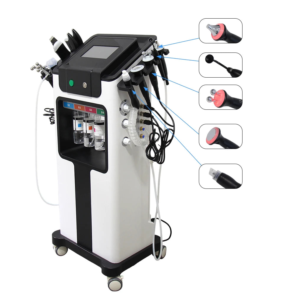 AOKO Updated 10 in 1 Bubbles Skincare Facial spa Hydrogen Purification Face Cleaning Professional Beauty Machines