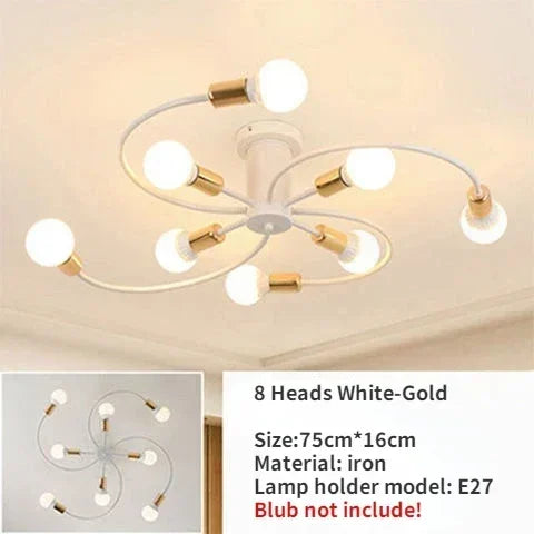 Nordic Minimalist LED Ceiling Lamp Living Room Restaurant Bedroom Children's Room Chandelier Modern Creative Home Decor Lighting