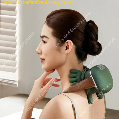 Hot sale Neck Shoulder Massager 3-Level Cervical Massage Machine Deep Tissue Back Bionic Wireless Fatigue Relief Relax Muscle